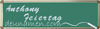 Anthony Feiertag Visitenkarte